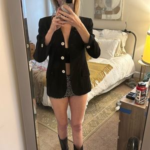 Vintage Casual Corner Black Blazer size 2 petite